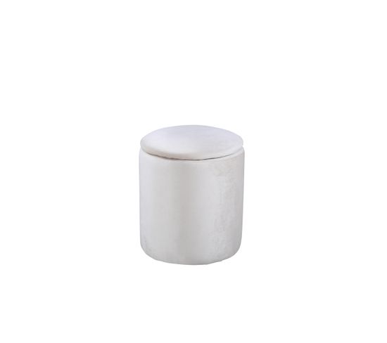 Pouf Limpen 32x32x40 Cm Blanc