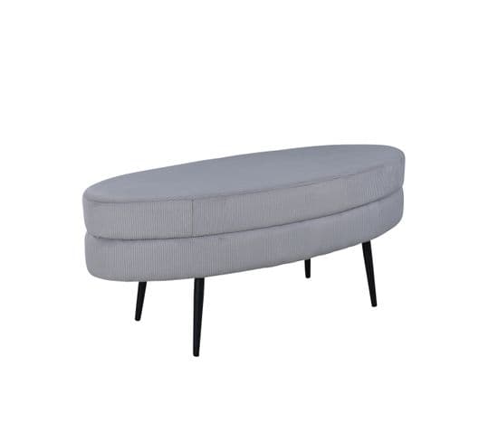 Pouf Otto 100x40x41 Cm Gris