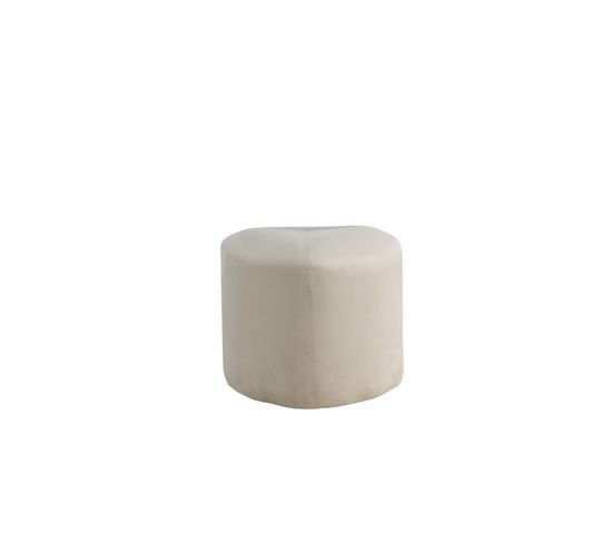 Pouf Peg 46x46x41 Cm Blanc