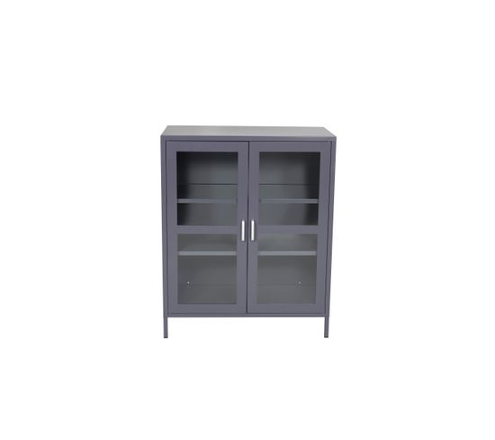 Vitrine Acero 80x43x97 Cm Gris