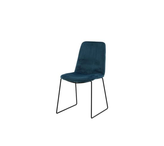 Chaise Muce 43x63x84 Cm Bleu