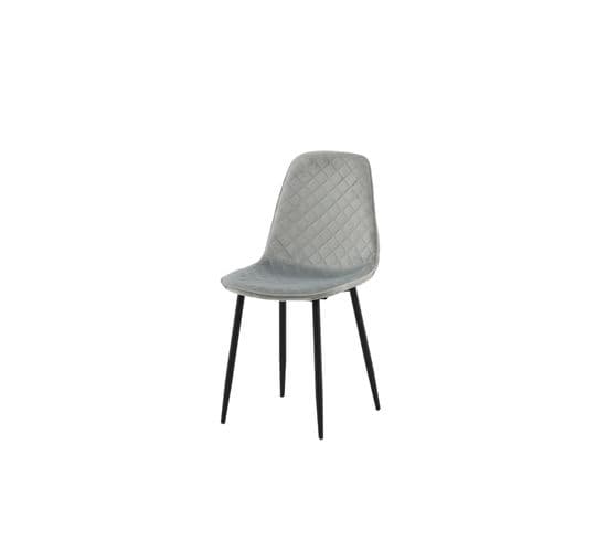 Chaise Polar 44x52x86 Cm Gris