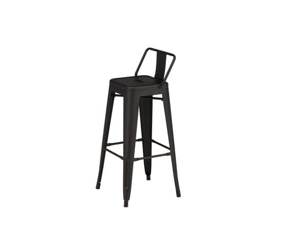 Tabouret De Bar Tempe 43x43x94 Cm Noir