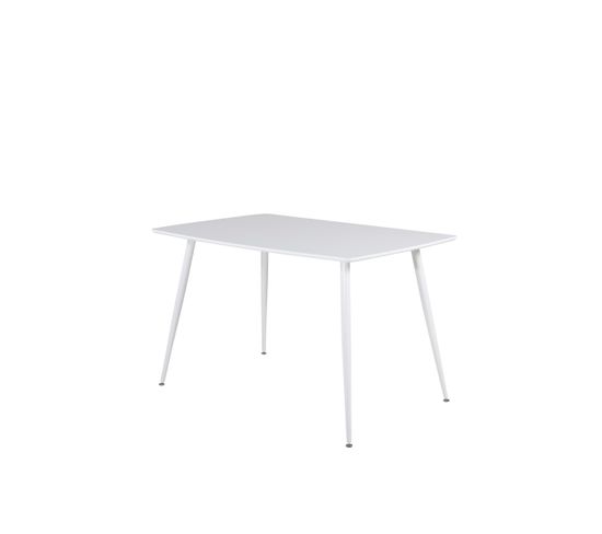 Table À Manger Polar 80x120x75 Cm Blanc