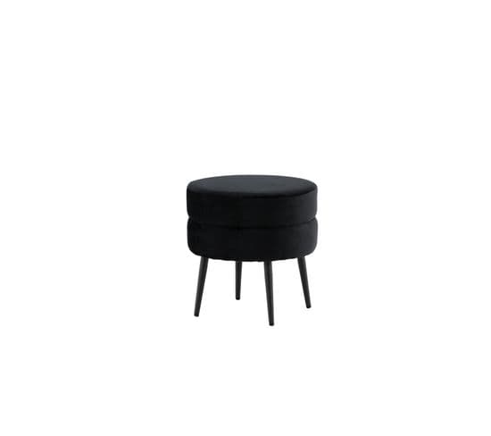 Pouf Pot 40x40x40 Cm Noir