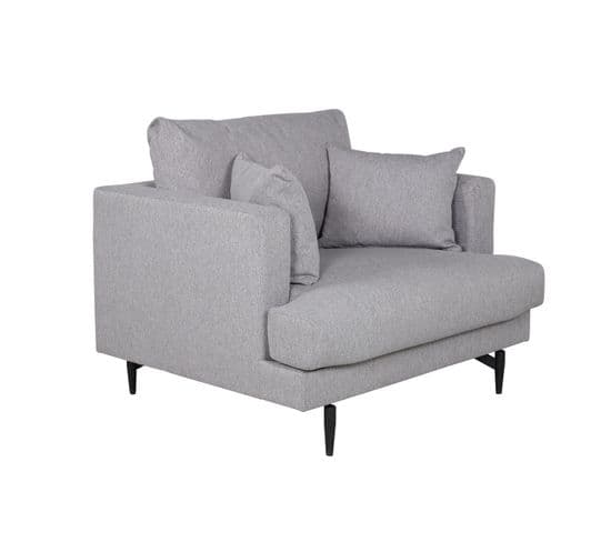 Fauteuil Sofia 108x92x82 Cm Gris