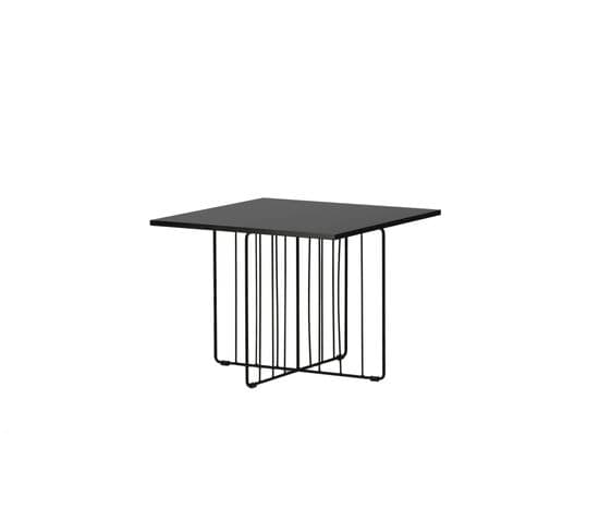 Table Basse Dayton 60x60x45 Cm Noir