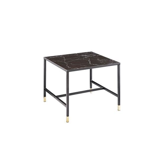 Table Basse Dipp 60x60x48 Cm Noir
