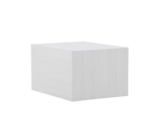 Table Basse Jersey 40x40x45 Cm Blanc