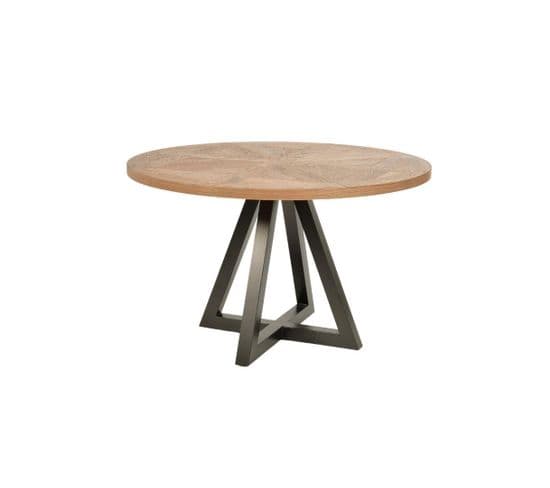 Table À Manger Indus 125x125x77 Cm Beige