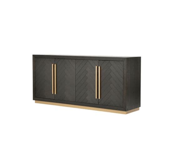 Buffet Seville 180x48x80 Cm Noir