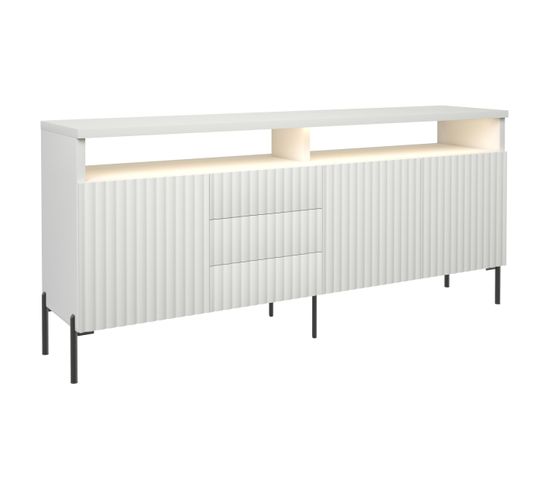 Buffet Zenith 200x45x89 Cm Blanc