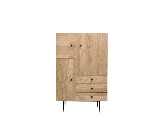 Buffet Moderne Haut En Bois 3 Portes / 3 Tiroirs  - Jersey