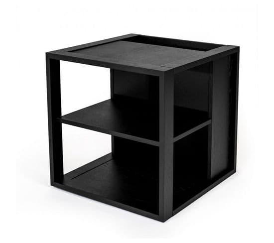 Table D'appoint Design "cuben" 50cm Noir