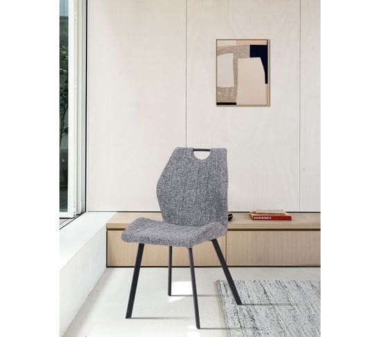 Chaise LIKE Tissu gris