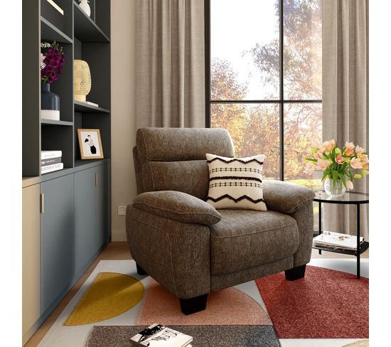 Fauteuil COAST II tissu gris foncé