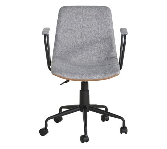 Fauteuil de bureau LILIO marron et gris