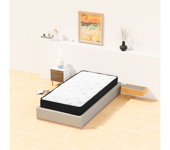 Matelas mousse DOTINO 90x190 cm ép.20 cm