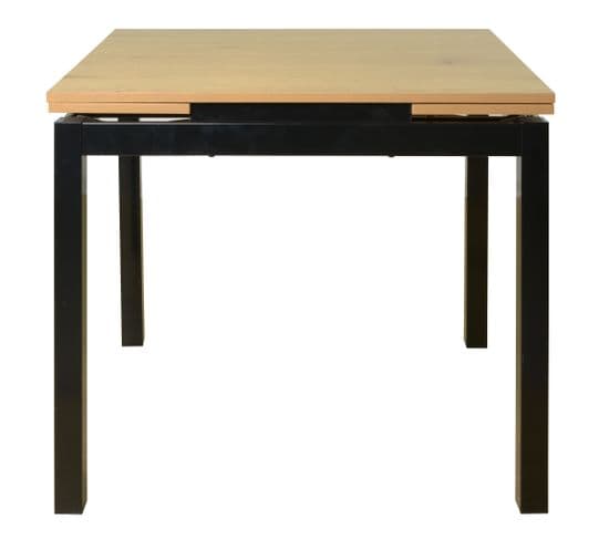 Table BABETTE Imitation chêne / Noir