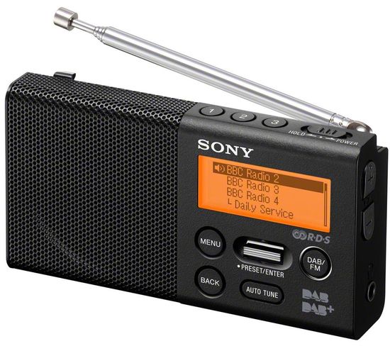 Radio Portable Compacte, Fm/dab/dab+ Noir - Xdr-p1dbp