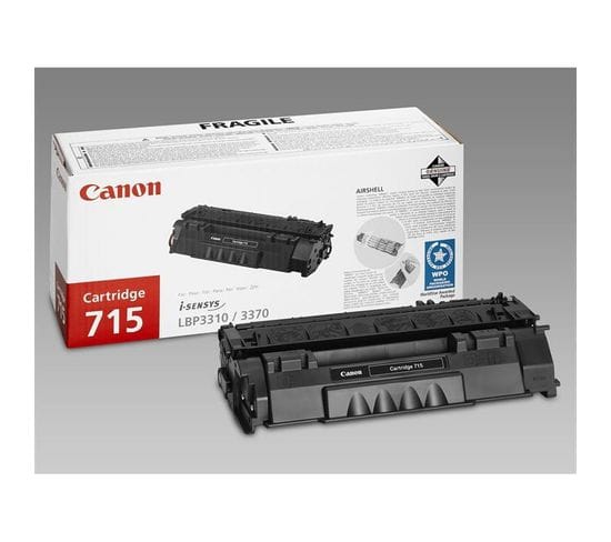 Pack De 1 Cartouche De Toner -  Crg 715 - Noir - Capacité Standard