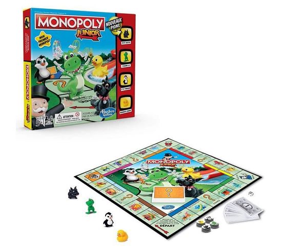 Jeu De Société, Jeu De Plateau - Monopoly - Junior, Le Jeu Pour Enfants