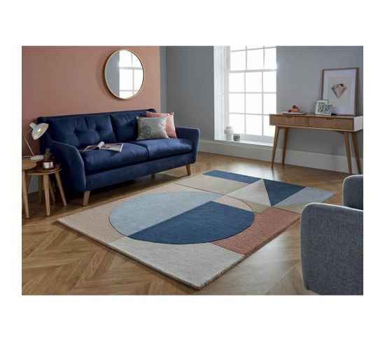 Tapis Multicolore Graphique En Laine Design Esre Multicolore 120x170