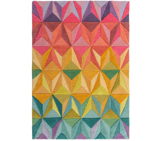 Tapis De Salon Dreamy En Laine - Multicolore - 120x170 Cm