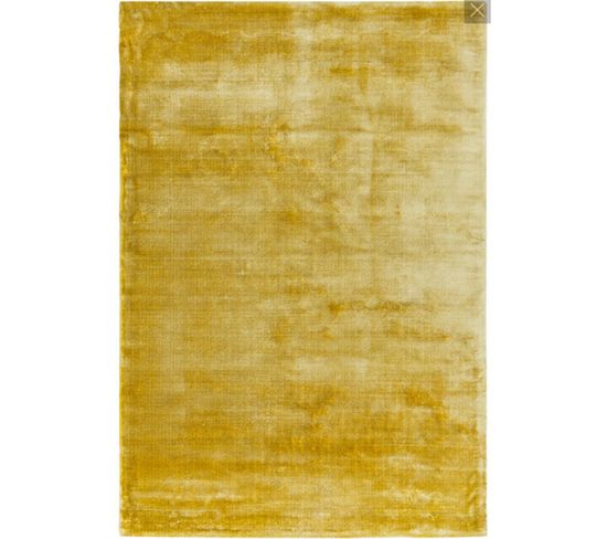 Tapis Tufté Main Moly En Viscose - Jaune - 120x180 Cm