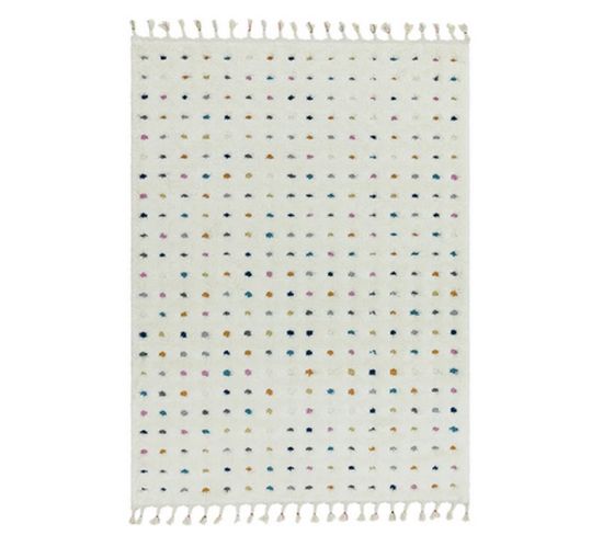 Tapis de salon moderne DOTTY - Multicolore - 200x290 Cm