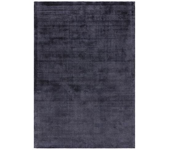 Tapis De Salon Nesta En Viscose - Bleu Marine - 200x290 Cm