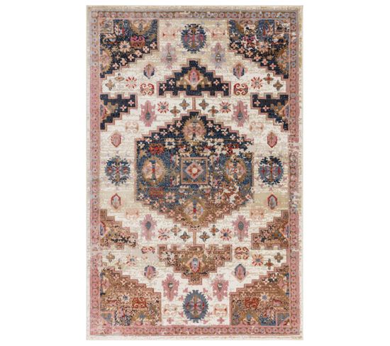 Tapis De Salon Sara En Polypropylène - Multicolore - 190x290 Cm