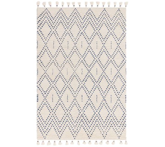 Tapis De Salon Nejd En Laine - Beige - 160x230 Cm