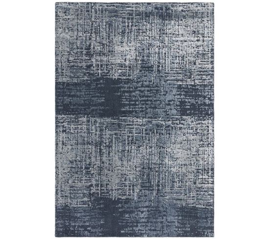 Tapis De Salon Milano En Laine - Bleu - 120x170 Cm