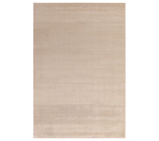 Tapis De Salon Zuka Plain En Polypropylène - Beige - 120x170 Cm