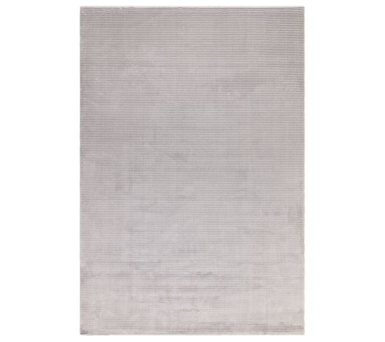 Tapis De Salon Zuka Plain En Polypropylène - Gris - 200x290 Cm