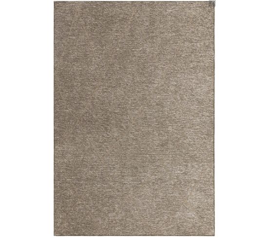 Tapis De Salon Blueberry En Jute - Taupe - 160x230 Cm