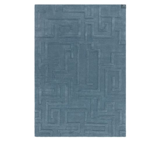 Tapis De Salon Zema En Laine - Bleu - 200x290 Cm