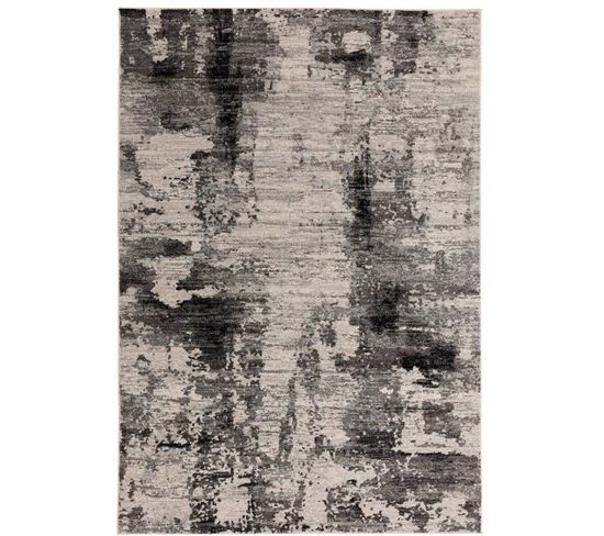 Tapis De Salon Reggie En Polypropylène - Gris - 120x170 Cm