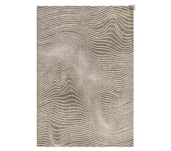 Tapis De Salon Massy En Polyester - Beige - 160x230 Cm