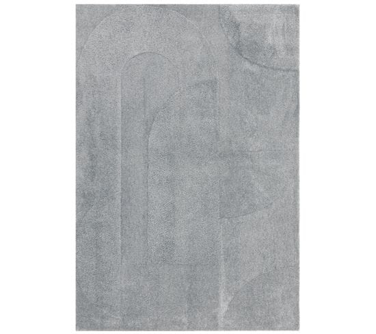 Tapis De Salon Moderne Bona En Polyester - Bleu - 120x170 Cm