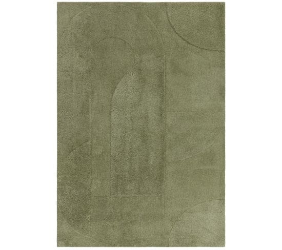 Tapis De Salon Moderne Bona En Polyester - Vert - 160x230 Cm