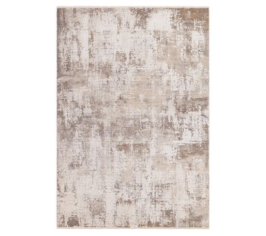 Tapis De Salon Moderne Toledo En Polyester - Beige/bleu - 120x180 Cm