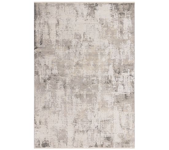 Tapis De Salon Moderne Toledo En Polyester - Beige/gris - 160x240 Cm