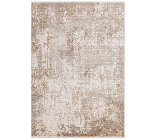 Tapis De Salon Moderne Toledo En Polyester - Beige - 200x300 Cm