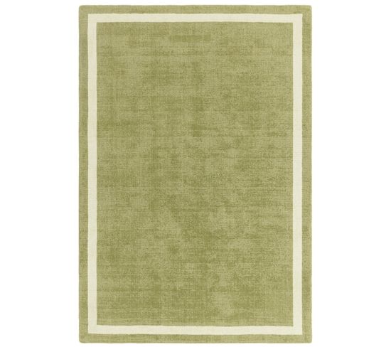 Tapis De Salon Moderne En Laine Bila En Laine - Vert - 200x290 Cm