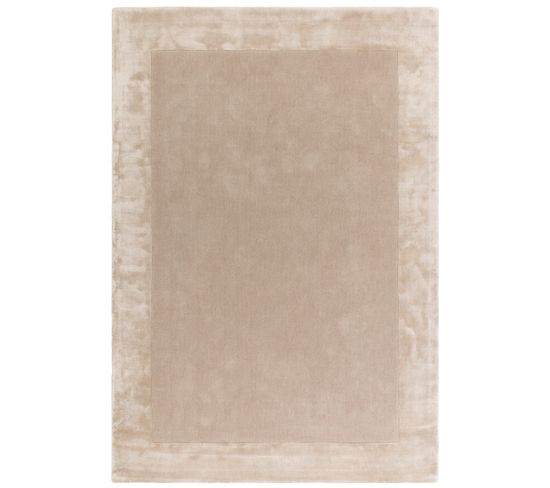 Tapis Moderne En Laine Fait Main Tosca En Laine - Beige - 80x150 Cm