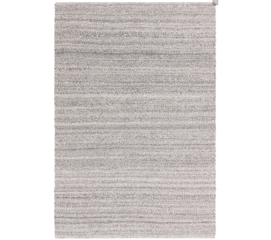 Tapis De Salon Moderne Tissé Main Subba En Polyester - Gris - 240x340 Cm