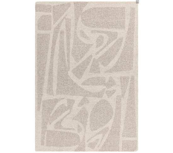 Tapis De Salon Pure Laine Groom En Laine - Gris - 200x290 Cm