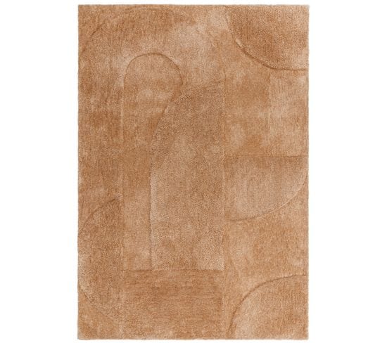 Tapis De Salon Moderne Bona En Polyester - Marron - 160x230 Cm